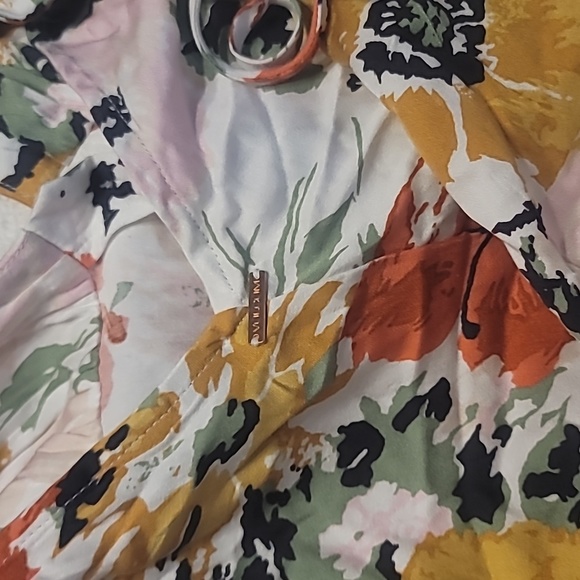 Volcom Floral Button Front Surf Bird Midi Dress Sz XL - Picture 4 of 4